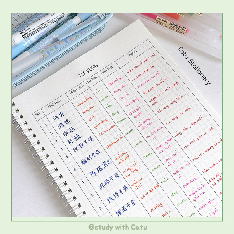 คาโร สมุดบันทึก เรียนรู้คําศัพท์ภาษาจีน 3000 แผนภูมิรูปแบบทางวิทยาศาสตร์