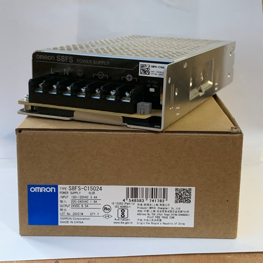 แหล่งพลังงาน 24V 6.5A 150W Omron S8FS-C15024 แหล่งพลังงานคุณภาพสูงของแท้