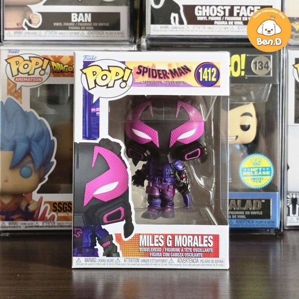 FUNKO ฟังโก้ป๊อป! ฟิกเกอร์ Fiko POP! Marvel: Spider-Man ข้าม The Spider-Verse - Miles G Morales (Pro