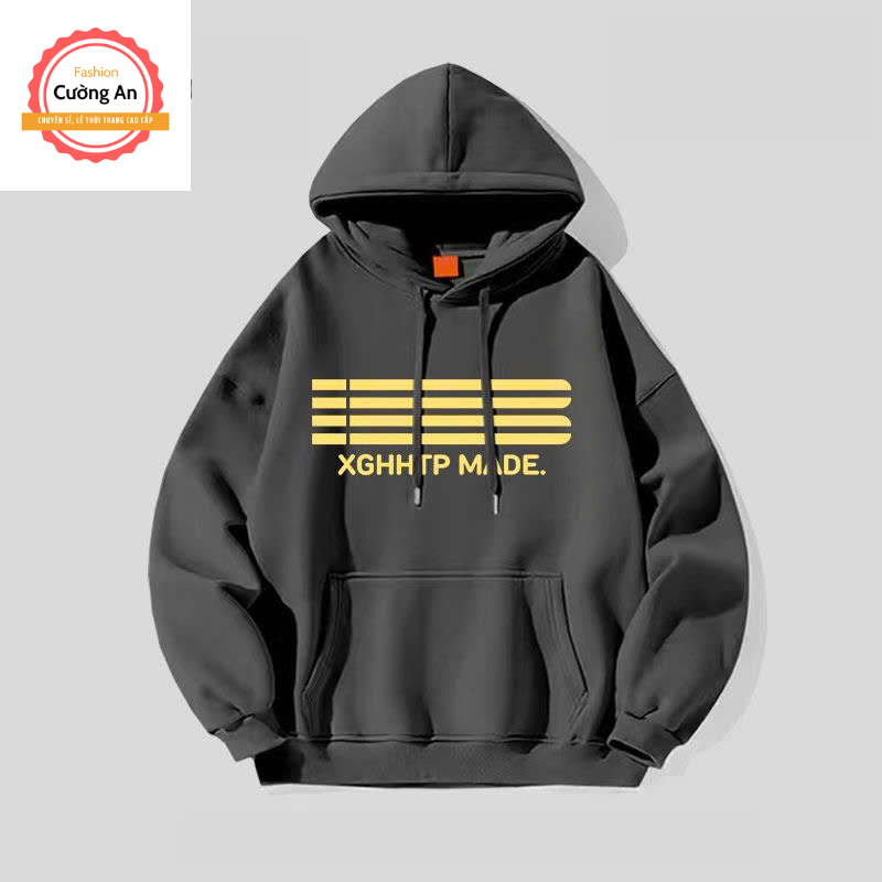 เสื้อฮู้ดราคาถูก เสื้อฮู้ดผู้ชายผ้าฟลีซเนื้อหนามีฮู้ด - Cuong An Fashion HD037