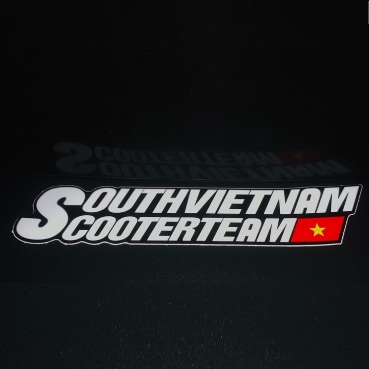 แสตมป์ทีมสกู๊ตเตอร์ South VN ทุกขนาดสําหรับรถจักรยานยนต์รุ่น