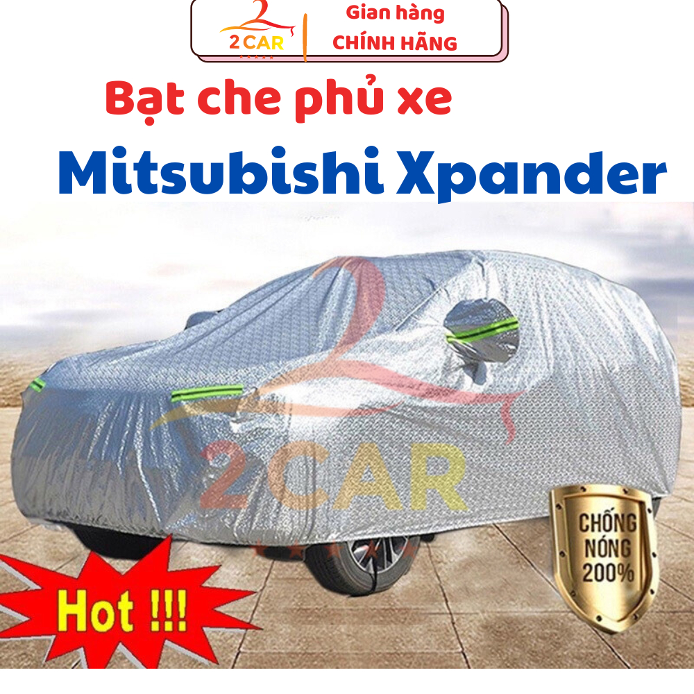 ผ้าคลุมรถ Mitsubishi Xpander Premium (ผ้าใบ 3 ชั้นเคลือบอลูมิเนียม กันรอยขีดข่วน ม่านบังแดดร้อน)-ขนา