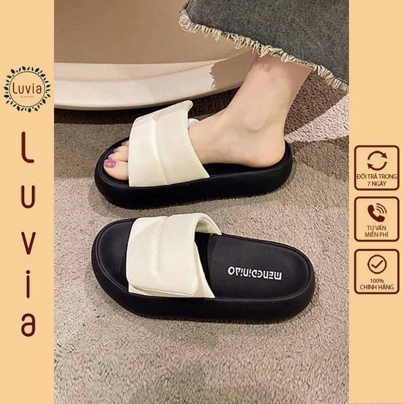 Luvia X119DN รองเท้าแตะส้นเตารีดผู้หญิงคุณภาพสูงพร้อมสายรัดแนวนอน (SMALL FORM SLIPPERS - FAT FEET UP