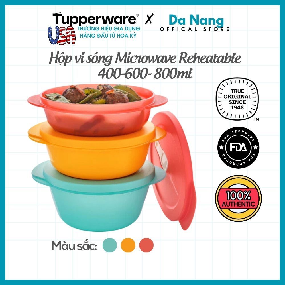 กล่องไมโครเวฟแบบใช้ซ้ําได้ Tupperware ไมโครเวฟ ของแท้ที่เข้าไมโครเวฟได้