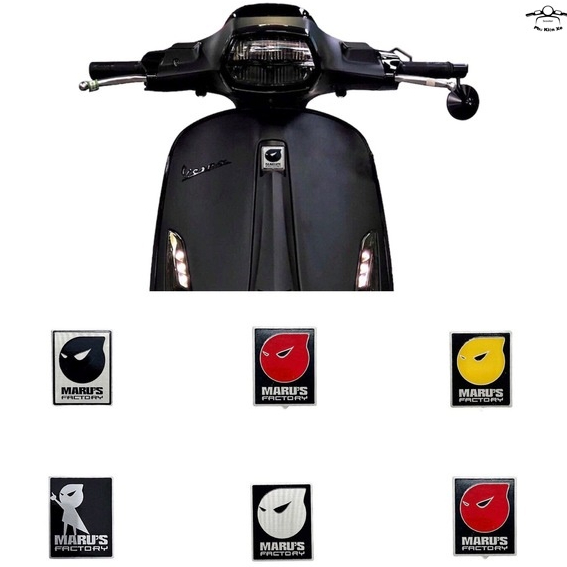 โลโก้อลูมิเนียม Maru CNC สําหรับรถจักรยานยนต์รุ่น