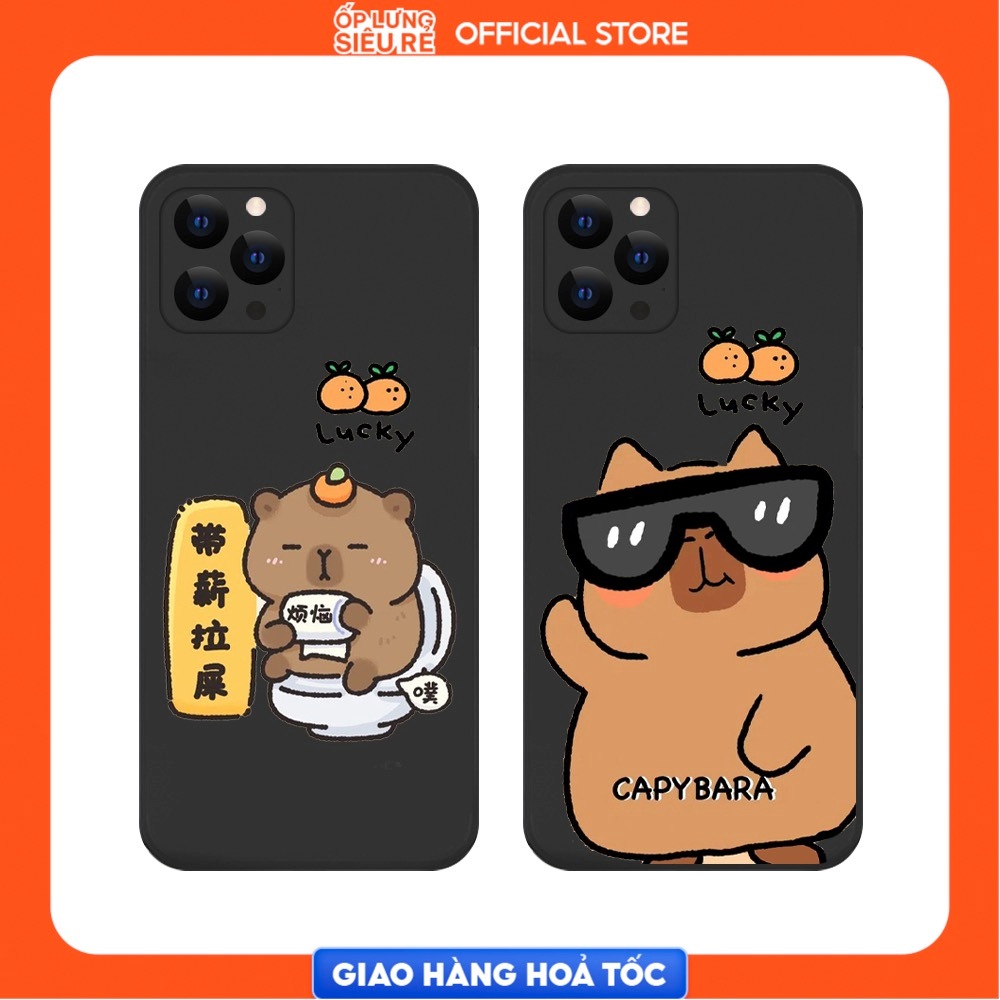 Vsmart Star 3/Live 4/Joy 4/Joy 3/Star 4/Star 5/....TPU 2024 Black Capybara Lucky Figure