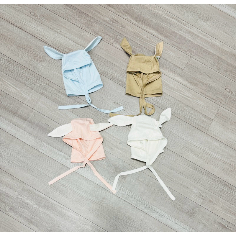 หมวกกระต่ายทารกแรกเกิด Anmina ลูกไม้ธรรมดา Bamboo AMI0014.01
