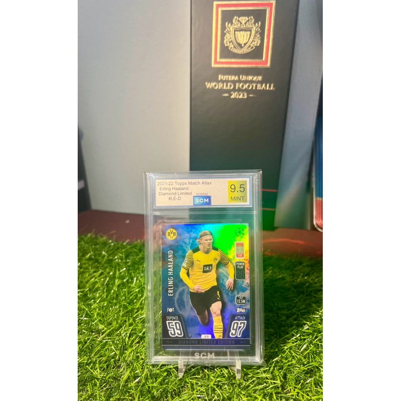 Erling Haaland Slab SCM 9.5 Topps Match Attax UCL 2021 / 22 การ์ดฟุตบอล