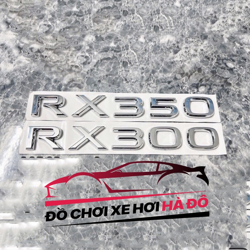 Braille ตัวอักษร RX 300 / RX 350 สติ๊กเกอร์ติดหลัง Lexus - RX300 RX350 สติ๊กเกอร์ตัวอักษร Lexus RX ส