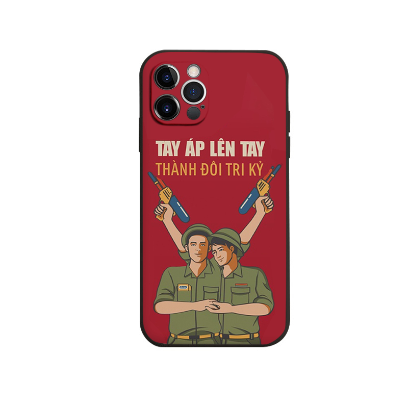 [กรณีรักน้ํา] tri Ky warrior iPhone Case ฝาครอบป้องกันกล้อง iPhone 7 plus x xsmax 11 12 13 14 15 pro