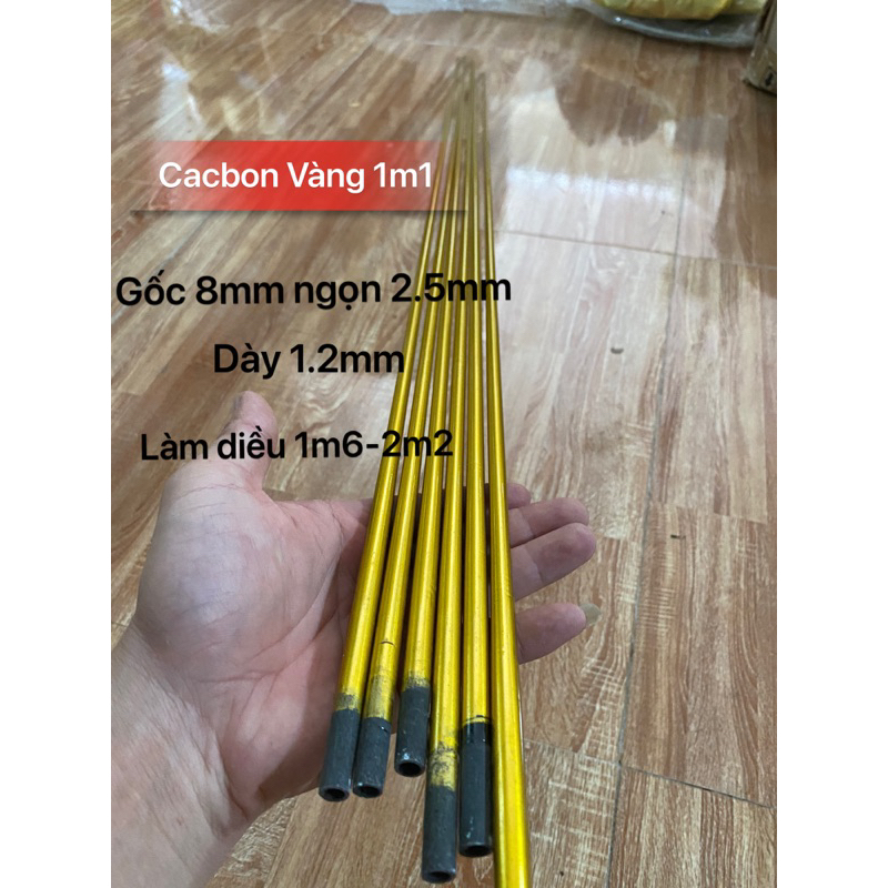 ซี่ลวดคาร์บอนเหลือง 1ม1 - ทําว่าว 2ม