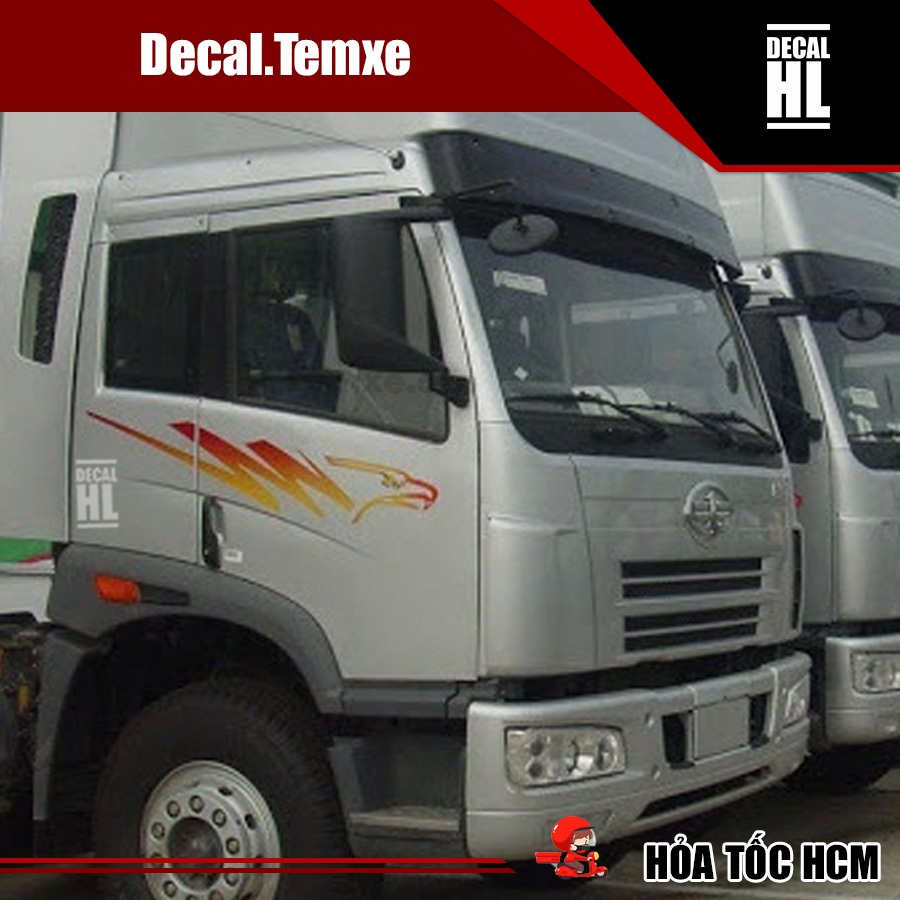 สติ๊กเกอร์รถบรรทุก Faw. สติ๊กเกอร์รถแทรกเตอร์ Faw eagle