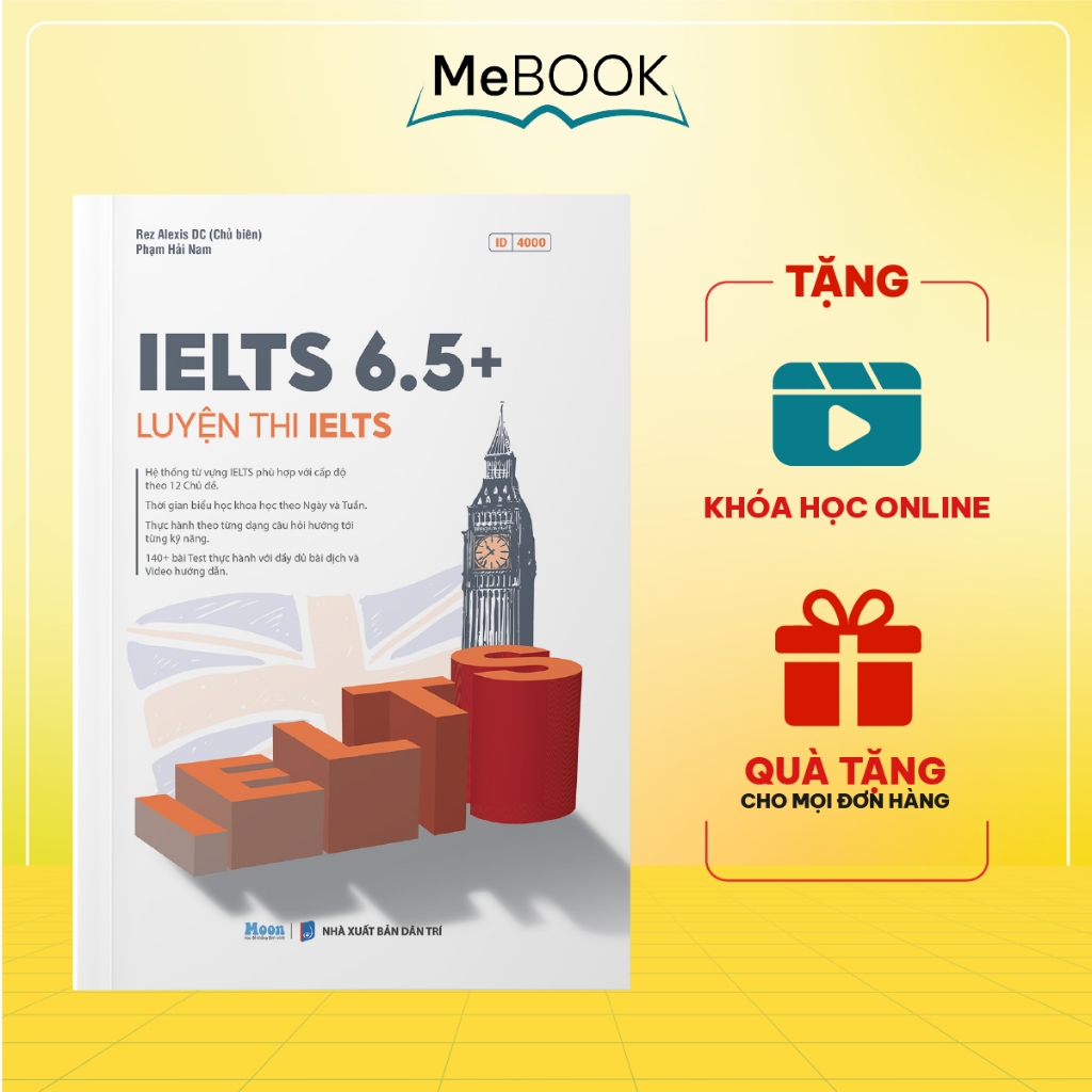 IELTS 6.5 - IELTS 6.5+ หนังสือเตรียมสอบ เรียนรู้หนังสือ ทักษะ 4 ภาษาอังกฤษ | มีบุ๊ค