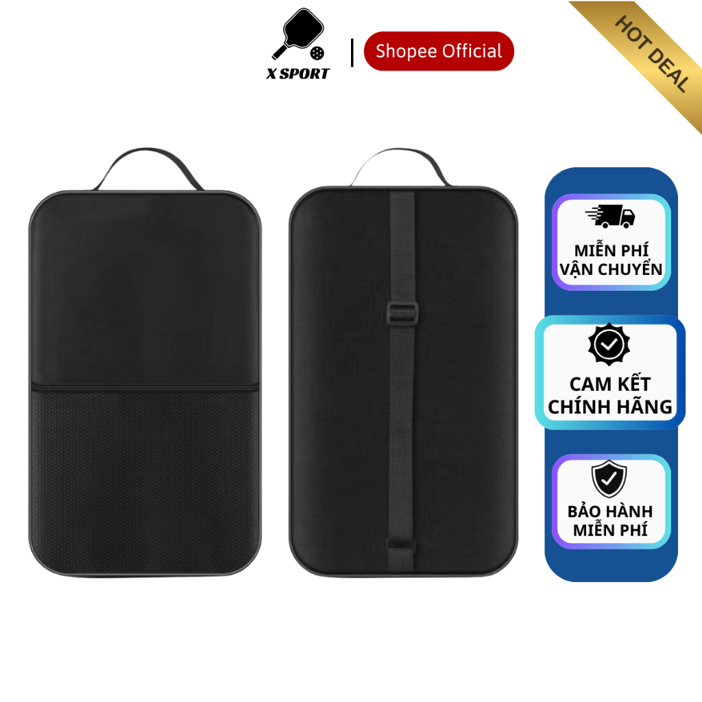 กระเป๋าบรรจุไม้ pickleball 2 ไม้ ทนทานและสวยงาม ผ้า oxford กระเป๋าสี่เหลี่ยมแข็ง ปกป้องแร็กเก็ตดีกว่