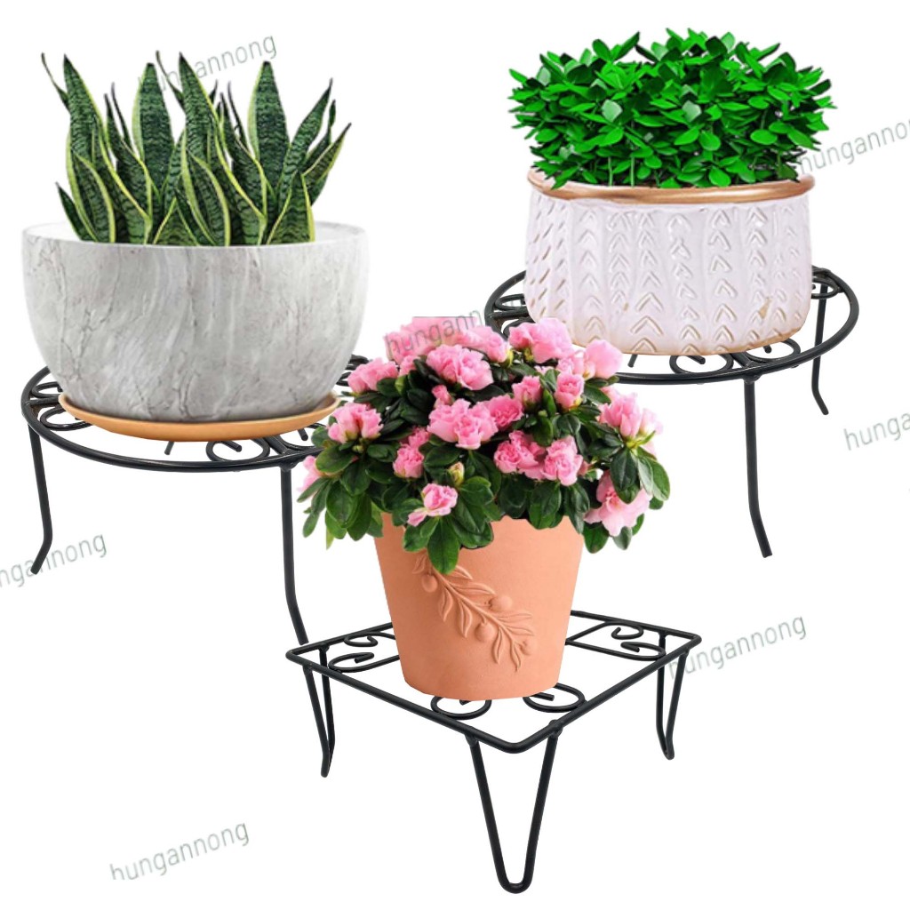 ดีเอสเคซีvt - ฐานเหล็กแข็งแรงสําหรับกระถางดอกไม้ โครงขาหนา 5 มม. เคลือบแป้ง แบริ่งจาก 70กิโลกรัม รุ่