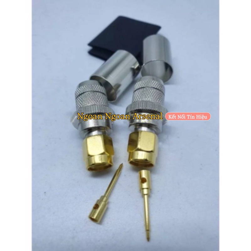 SMA ชายสําหรับ RG8/U, LMR 400, RG213 CABLE CONNECTOR: SMA MALE ลวด RG8