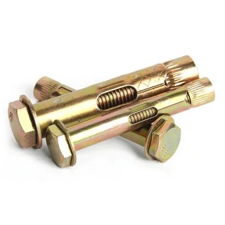 Bu lông nở đầu lục giác sắt xi kẽm (Tắc kê nở đầu lục giác/ vít nở đóng tường)