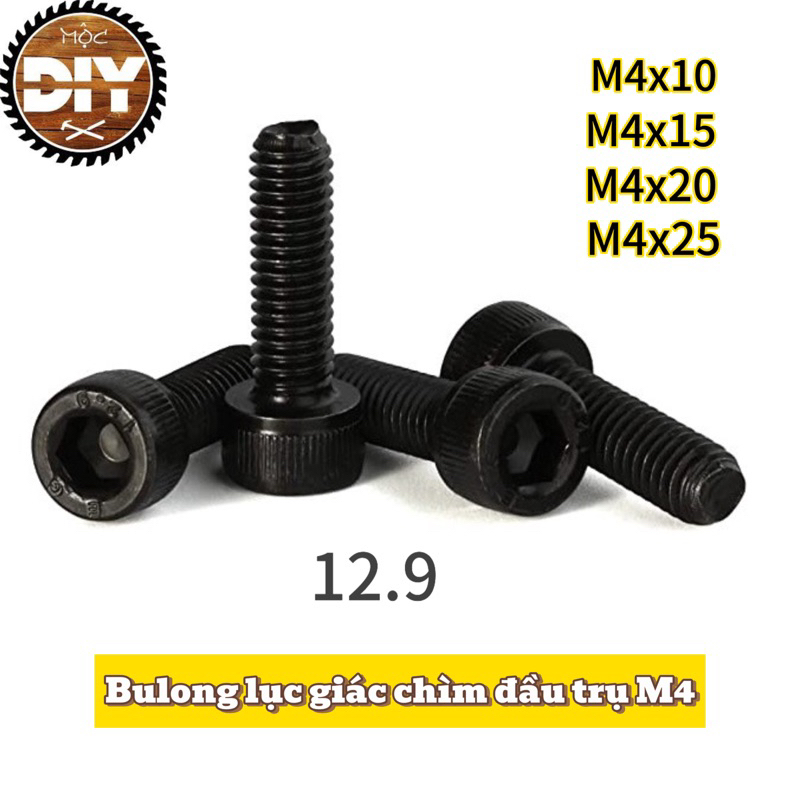 M4 สกรูหกเหลี่ยม/โบลต์หกเหลี่ยม/โบลต์หัวหกเหลี่ยม M4x10, M4x15, M4x20, M4x25.