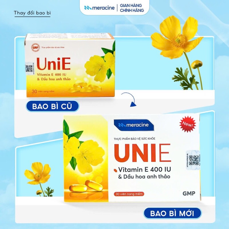 UniE อาหารเสริม VITAMIN E 400 IU & Evening Primrose OIL
