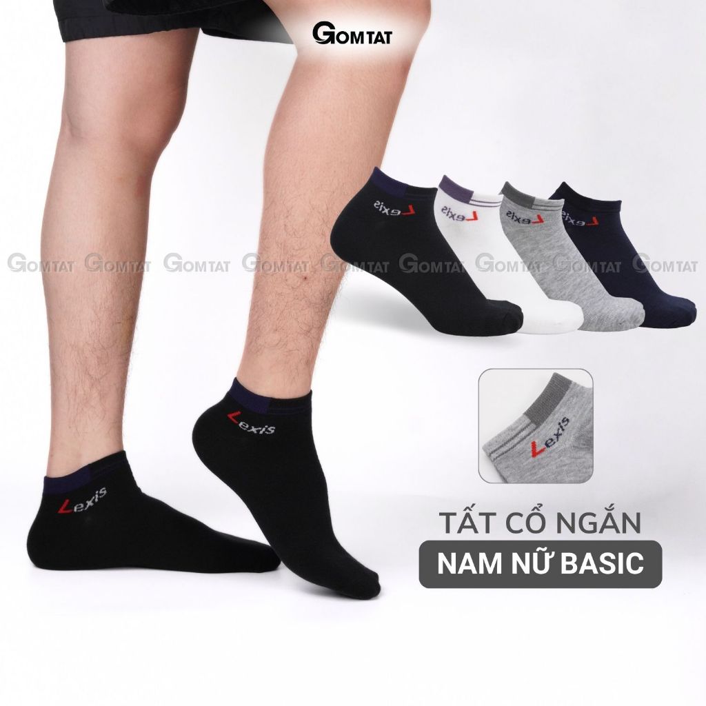 ถุงเท้าผ้าฝ้ายคอสั้นสีทึบสําหรับผู้ชายและผู้หญิงถุงเท้าคอสั้นธรรมดาสําหรับผู้ชายและผู้หญิงทําจากผ้าฝ