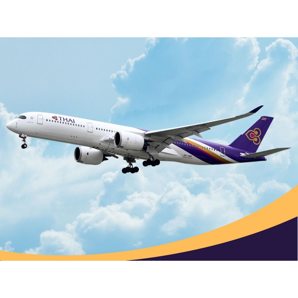 AIRBUS A350-900 THAI Airways Commercial เครื่องบินกระดาษรุ่น