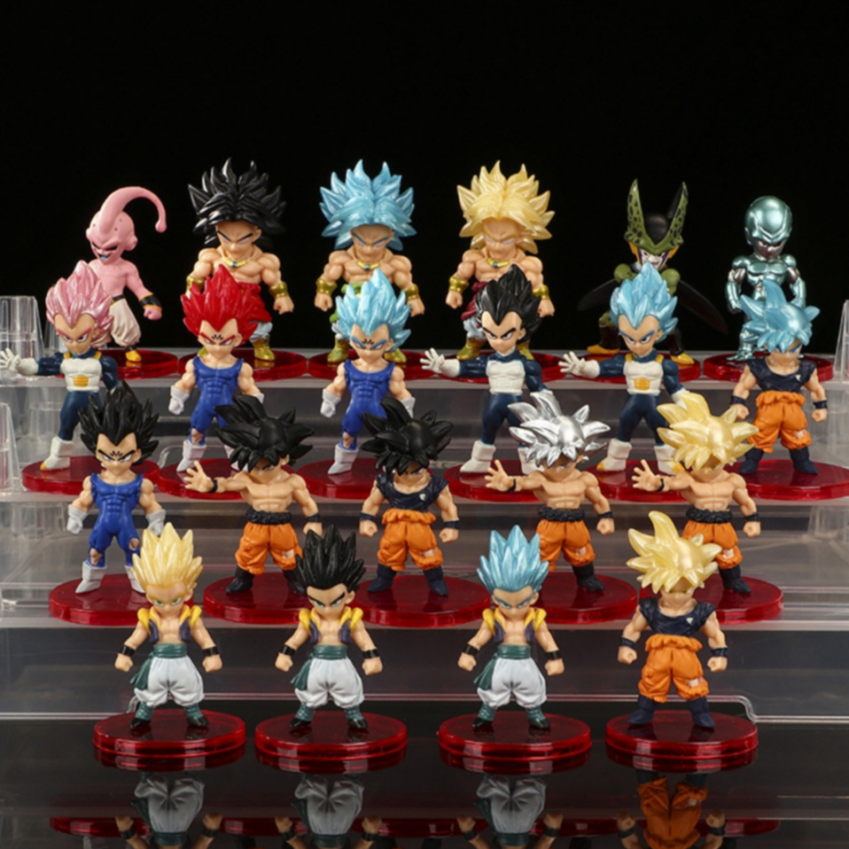 ชุดตัวละครโมเดล DragonBall 21 ชิ้น - WCF chibi ตัวละครดราก้อนบอล เวอร์ชัน A - สูง 6-7 ซม. - น้ําหนัก