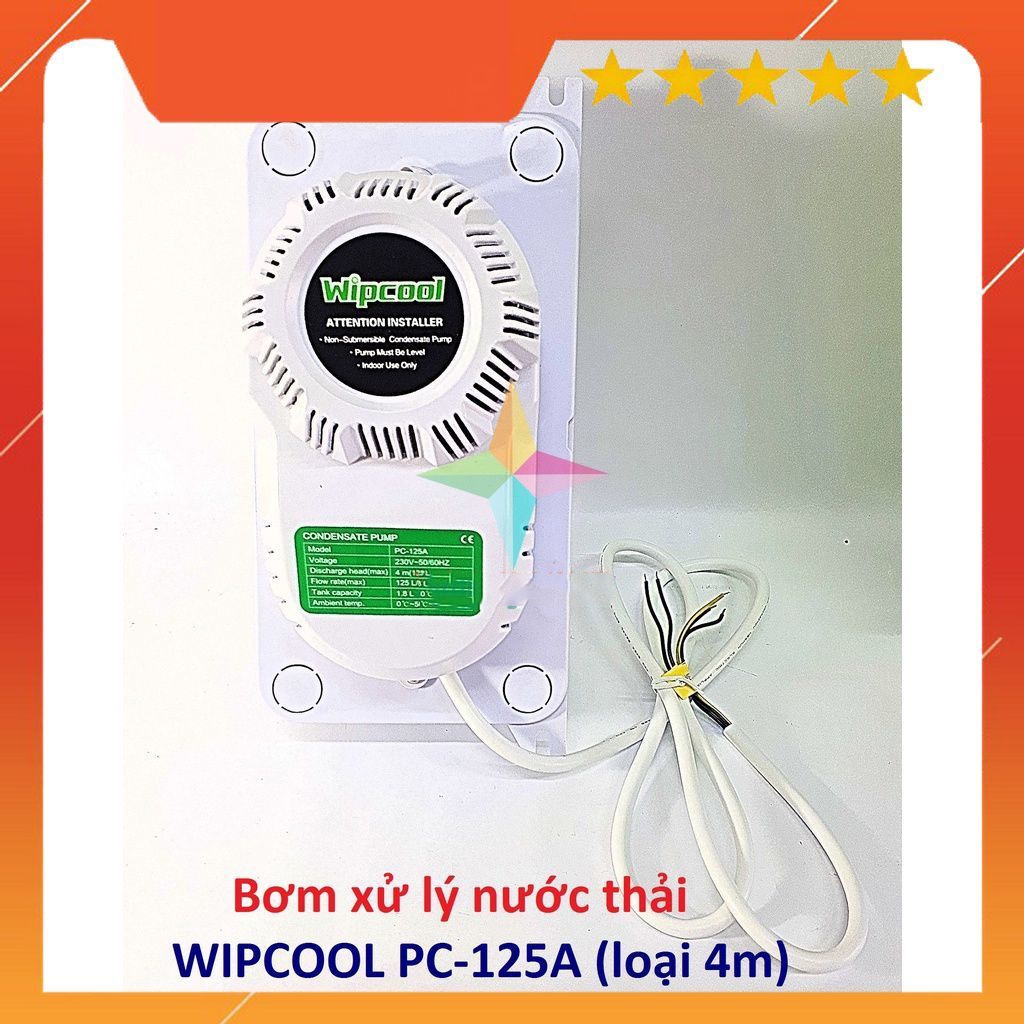 Wipcool ปั๊มแปรรูปน้ําเสียเครื่องปรับอากาศ รุ่น PC-125A (แบบ 4M)