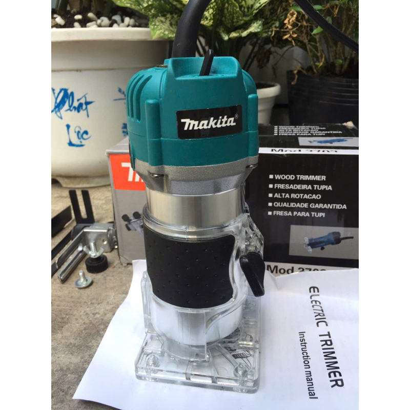 เครื่องกัดไม้ Makita 6mm RT3709 เครื่องสแกนลายนิ้วมือ THAILAND พร้อมดีไซน์กะทัดรัด เหมาะสําหรับไม้สอ