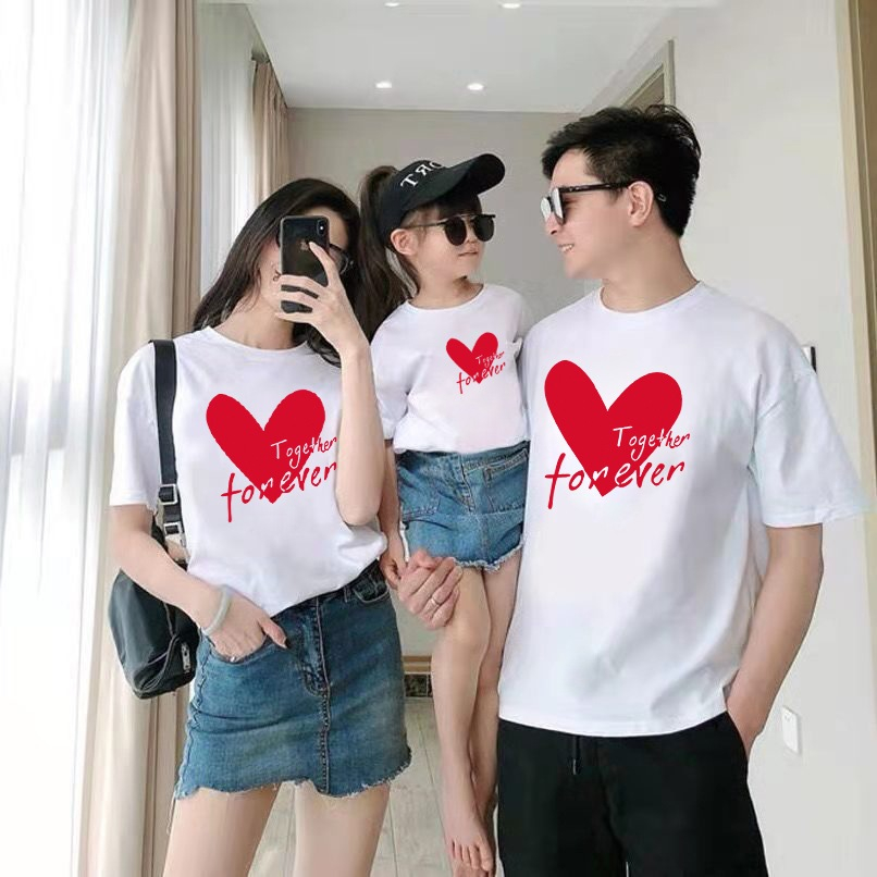 ครอบครัว กลุ่ม เสื้อยืด Unisex สําหรับแม่และเด็ก ผ้านุ่มเย็น มีตัวอักษร Hi สีเขียว ta1534