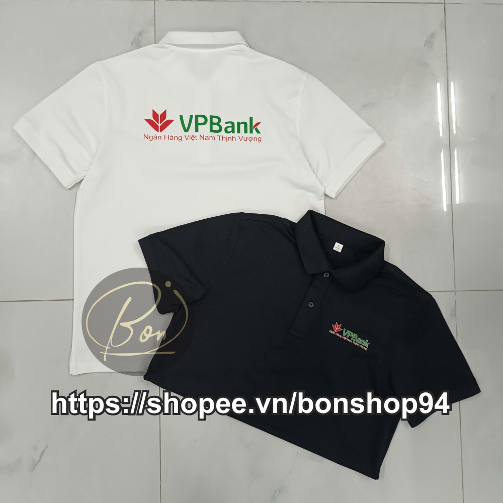 BONShop94 - VPBank NHVN ความเจริญรุ่งเรือง เสื้อยืด Bank Polo ทุกขนาด ต้านทานริ้วรอยได้ดี
