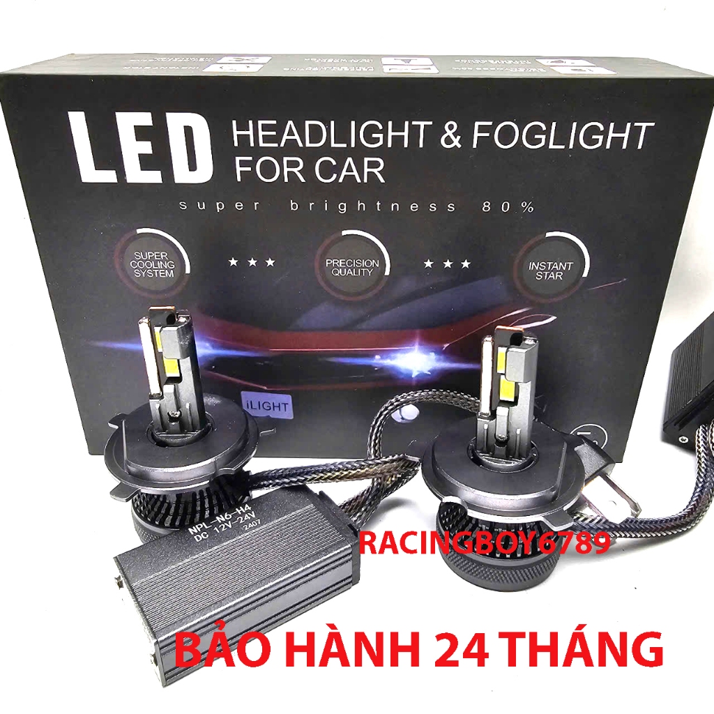 คุณภาพสูง LED HEADLIGHT N6 UPGRADE OF V30S pins H1, H3,H4,H7,H11, 9005, 9006 24 MONTHS