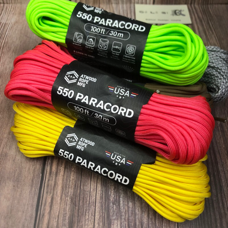 [OLDEST] Atwood ROPE 550 LB PARACORD WIRE [สินค้ามาตรฐาน จัดส่ง US]