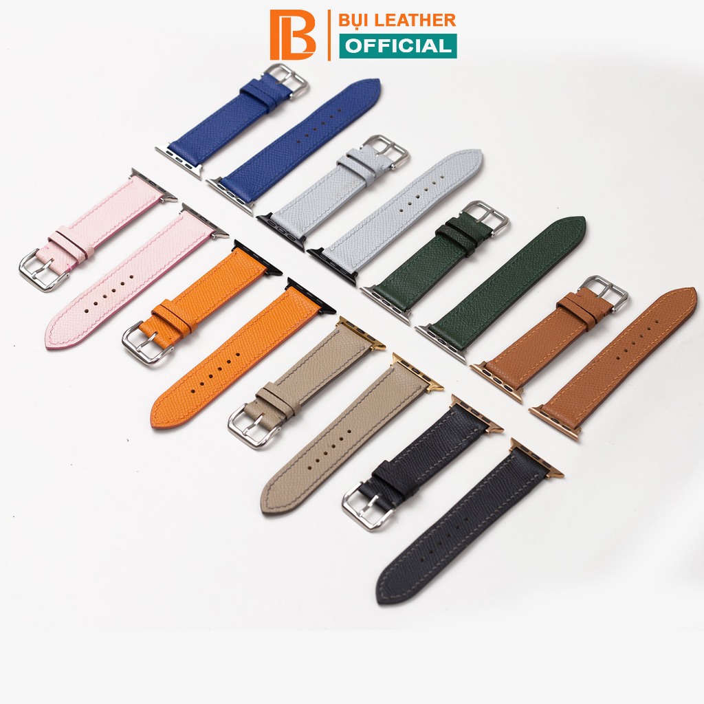 Epsom สายหนังเย็บมือ applewatch D121-ขนาด 38mm, 40mm, 41mm, 42mm, 44mm,45mm, 49mm - Dust Leather