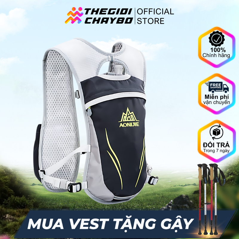 Aonijie E885 Trail Running Water Vest Backpack ความจุ 2L - Marathon Trekking Climbing Cycling