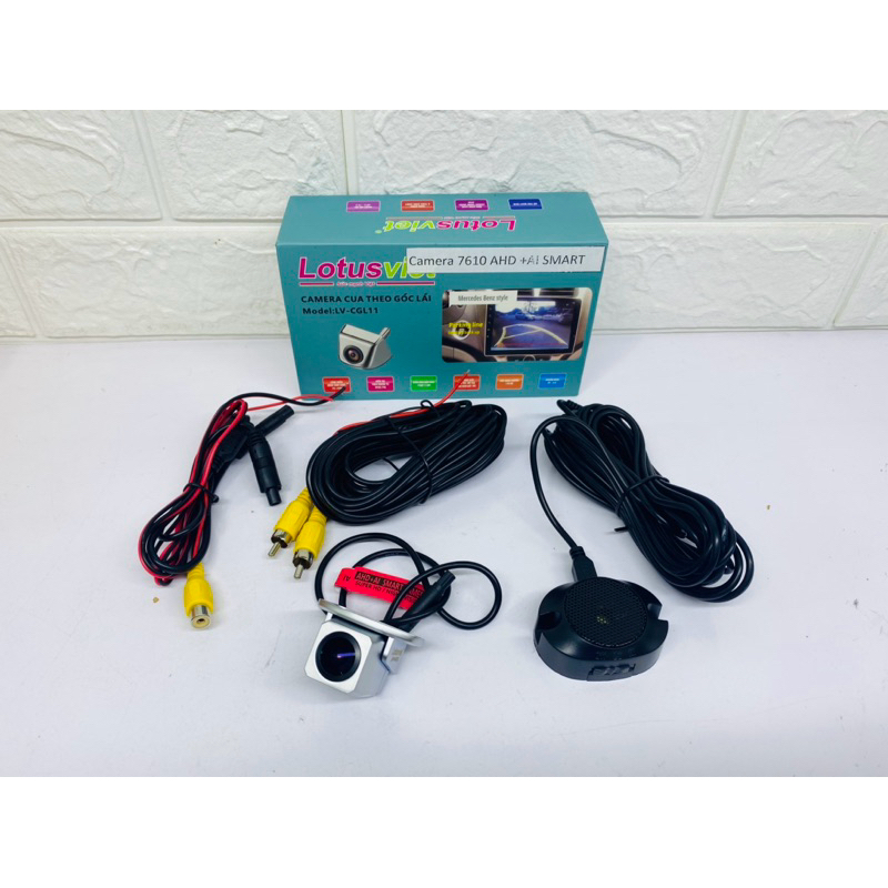 7610 AHD + Ai Smart Lotusveet Reverse Cam พร้อมเซ็นเซอร์ในตัวสําหรับหน้าจอ Android | ได เวียดนาม ออโ