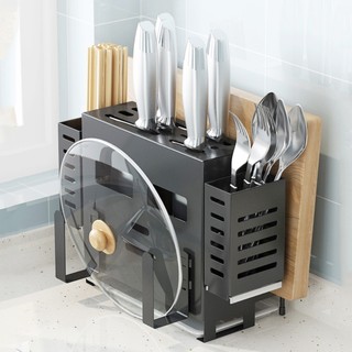 Kệ Cài Dao Thớt, Đựng Đũa Thìa Muỗng Úp Vung Nồi Đa Năng INOX 304 Cao Cấp Không Gỉ Thế Hệ Mới MKS017