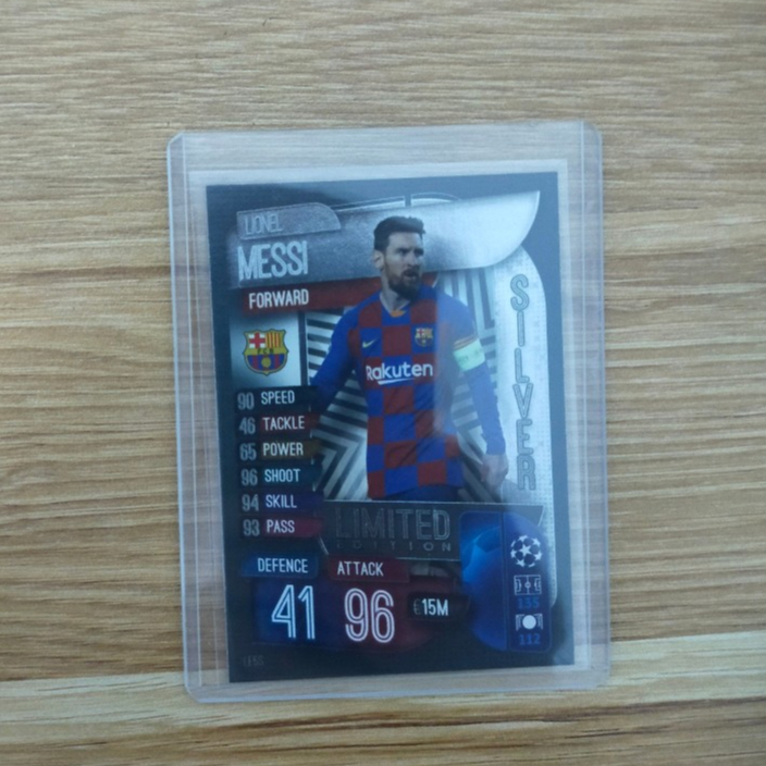 Topps Match Attax 19/20 Messi Silver Limited Edition Football Card (Lionel Messi) - Barcelona - Barc