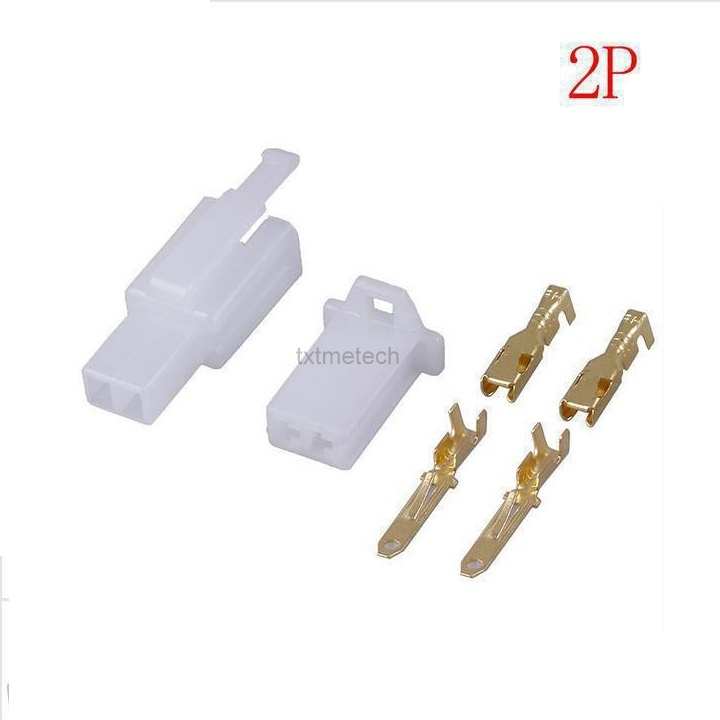 2-PIN MOTORCYCLE CONNECTOR 2P-2.8mm (10 ชุด)