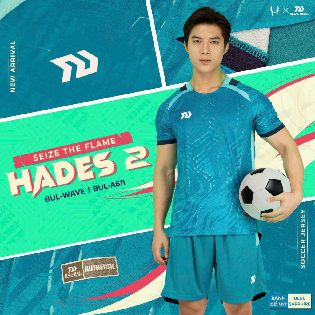 ชุดบอล Bulbal Hades 2 ผ้า Bul-Wave 150 GSM คุณภาพสูง เท่ สุดสวย HD2