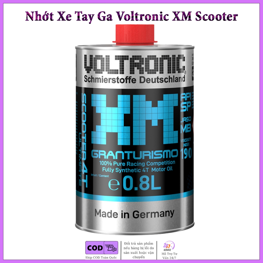 Voltronic XM Scooter น้ํามันตัวแปรระดับพรีเมียมสําหรับสกู๊ตเตอร์ 800ml
