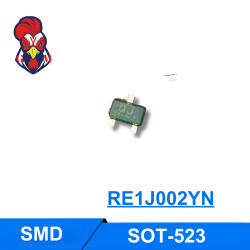 [5 CON] N-Channel Mosfet N Channel RE1J002YN RE1J002YNTCL QJ 50V 0.2A SOT-523 ROHM (ของแท้)