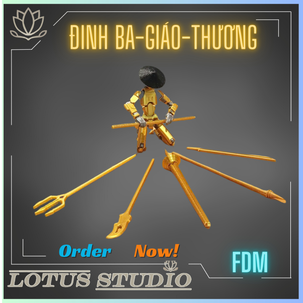 V2 อุปกรณ์เสริม Trident Long-Thuong สําหรับ Dummy 13 / Lotus Studio