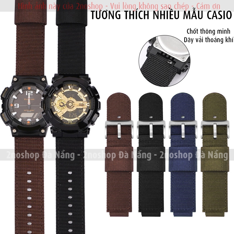 สายผ้าใบทดแทนสําหรับนาฬิกา CASIO AE-1000 AE-1200 SGW-300 AQ W AEQ MRW - D2405