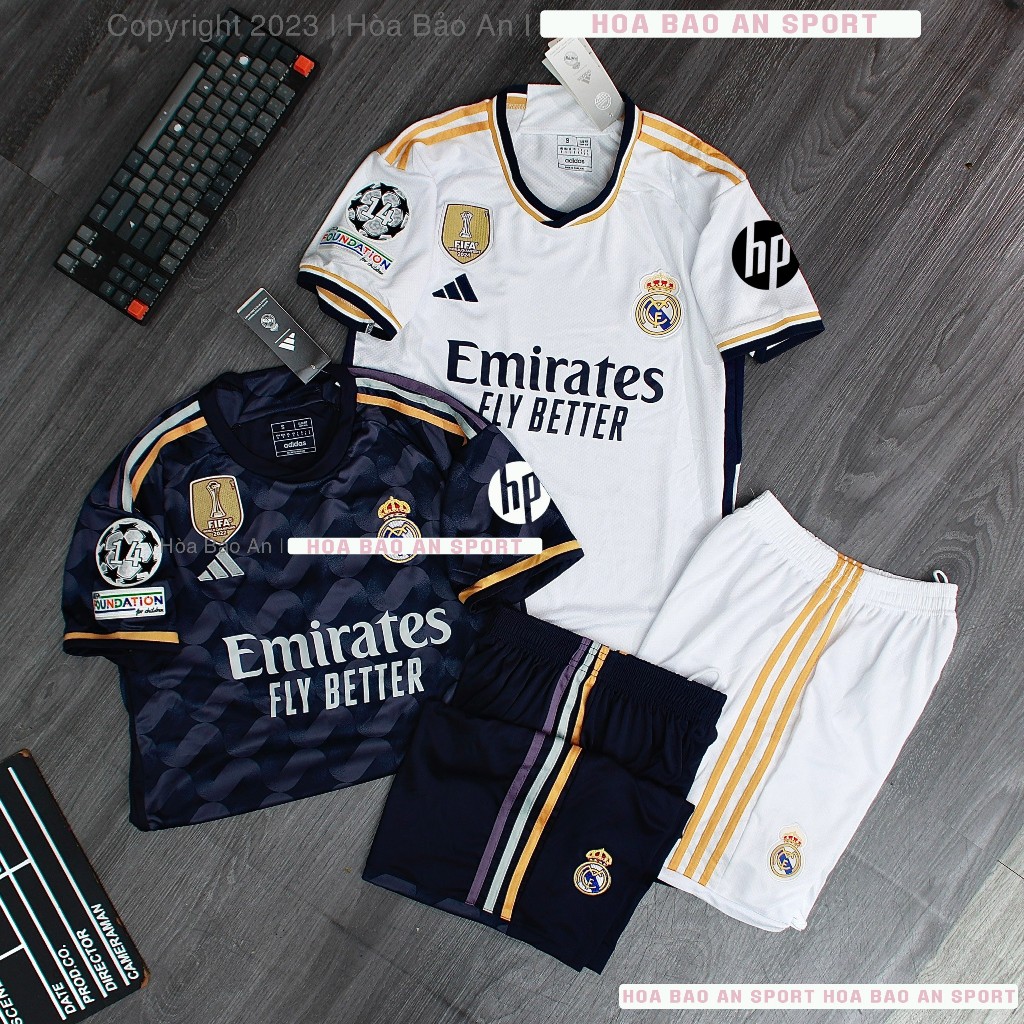 เสื้อพรีเมี่ยมฤดูกาลเรอัลมาดริด 2023/24 | เรอัล มาดริด 2021/2022 ชุดฟุตบอลบ้านสีขาว สินค้าไทยแท้