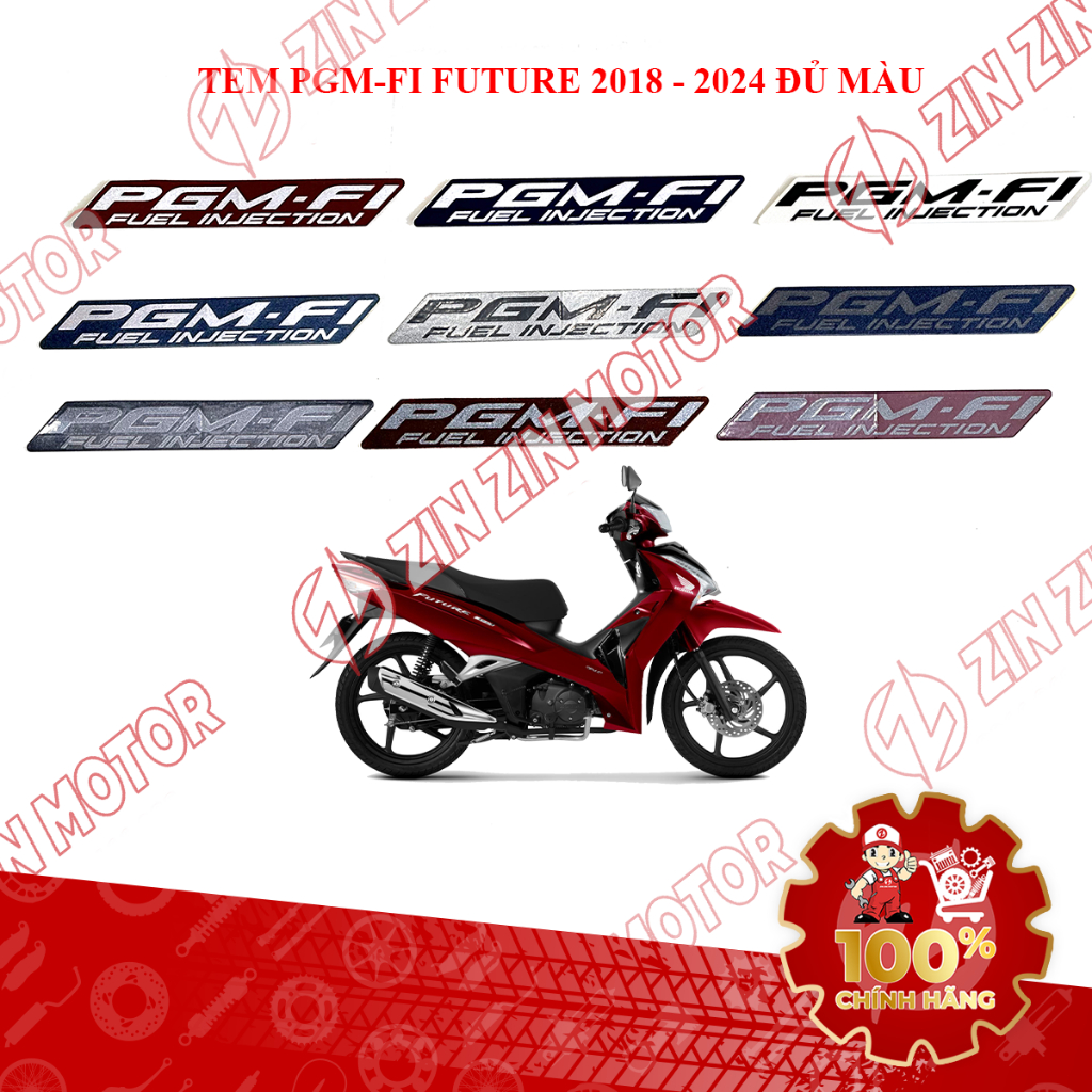 สติ๊กเกอร์ตัวอักษร PGM-Fi สําหรับ Future 125 Fi, Future Led 2018 - 2024 2025 2026 86646-K73-V50ZA, 8