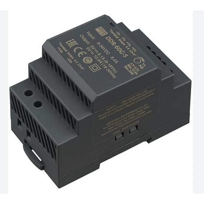 Meanwell Power Supply DR-60G-5 (60W-5V-12A) สินค้าของแท้