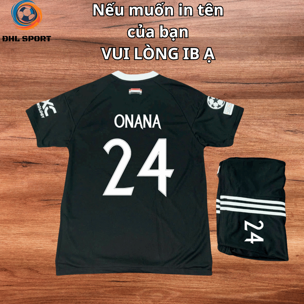 (ผ้าป่านไทย) เสื้อฟุตบอล Mu Club สีดํา FAN away EDITION 2024/2025 เสื้อบอลพิมพ์ชื่อและตัวเลขขอ upon 