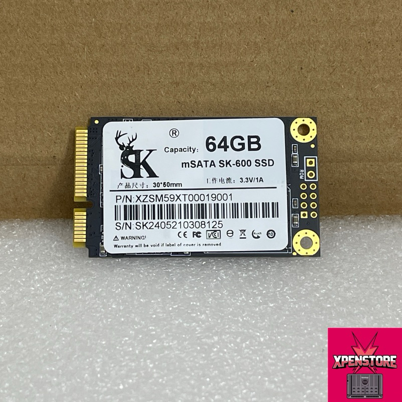 ของแท้ mSata SK 32G 64G 128G 256GB ฮาร์ดไดรฟ์ SSD 36 เดือน