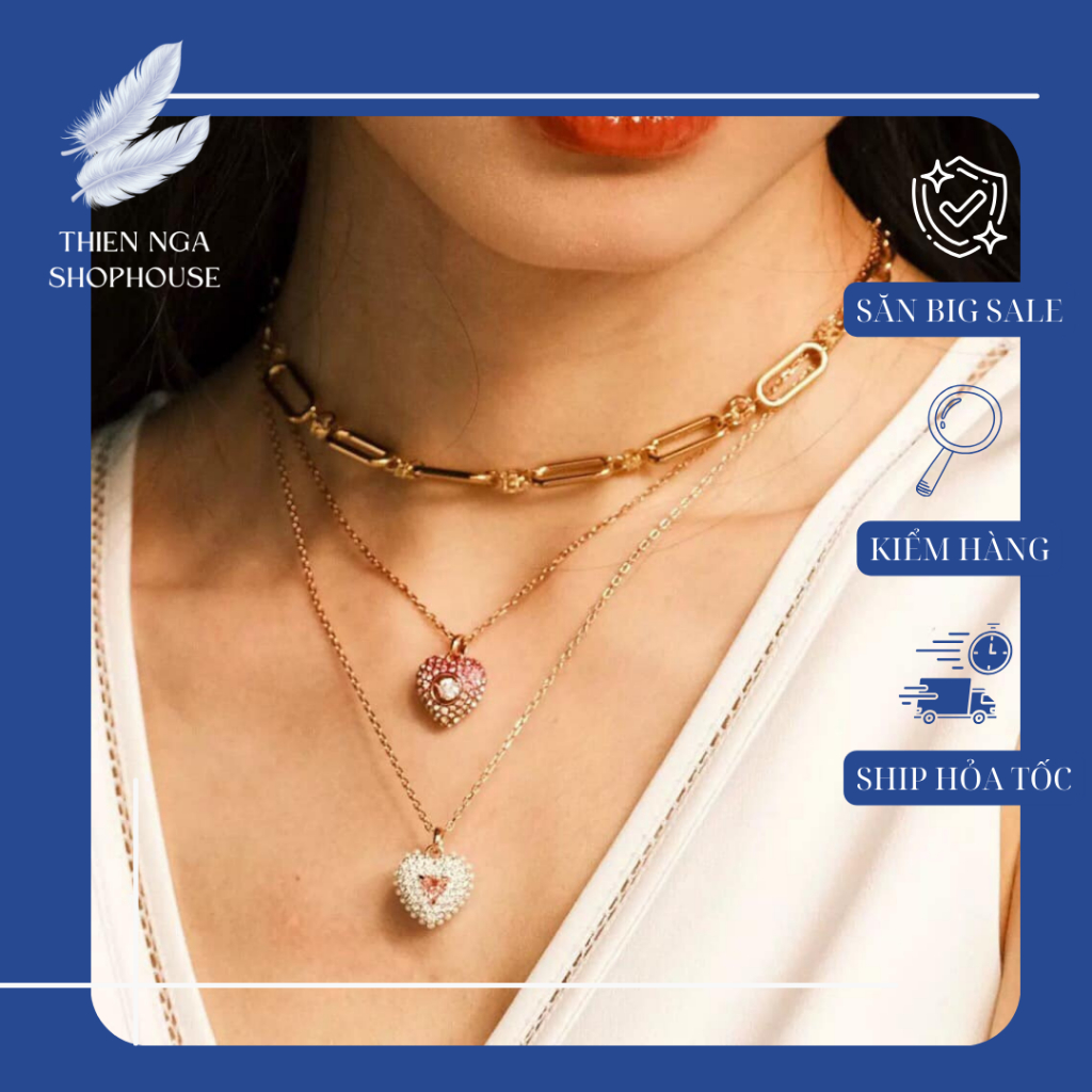 SWAROVSKI สร้อยคอสวารอฟสกี้ สร้อยคอ dextera รุ่นใหม่ Fullbox_thien_nga_veet_nam