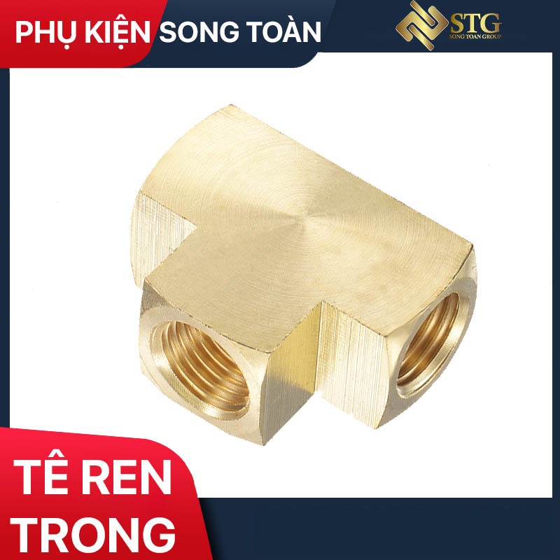 ด้ายภายในแข็ง - เกลียวทองเหลือง 9.6 13 17 21 BSP System G - T & Tee ท่อพอดีหญิง